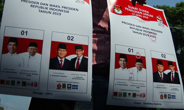 Surat suara Pemilu 2019 (Ist)