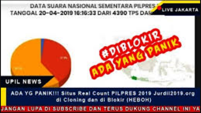 Setelah Diblokir oleh Pemerintah, Situs Jurdil2019 Tetap Bisa Diakses Melalui Platform Lainnya (Ist)