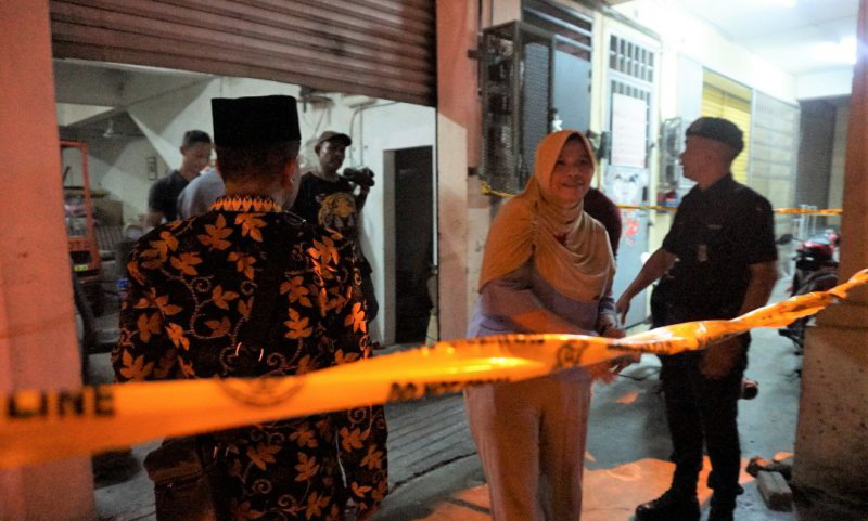 Lokasi penemuan surat suara di Kajang. (Foto: ANTARA)