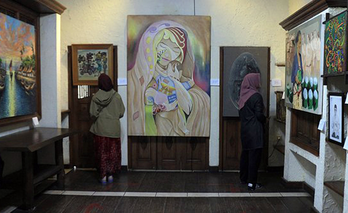 Panggung Seni Rupa di Kawasan Wisata Baturraden Banyumas (foto: Merdeka)