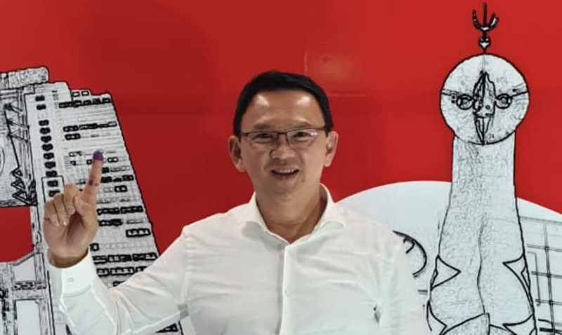 Ahok nyoblos di Osaka, Jepang (foto: Ist)