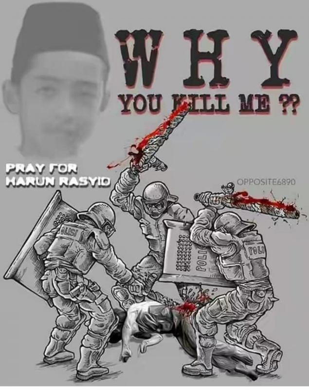 Ilustrasi Pelajar SMP, Harun Rasyid, Korban Penganiayaan Brimob (Ist)