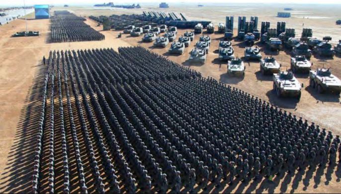 Kekuatan militer China usai latihan perang