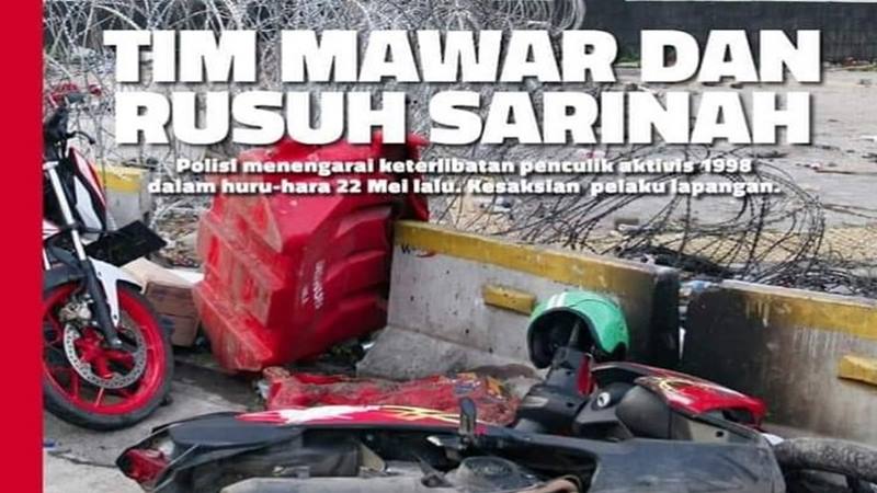 Investigasi Tempo terkait Tim Mawar saat rusuh 22 Mei (Foto: Bisnis)
