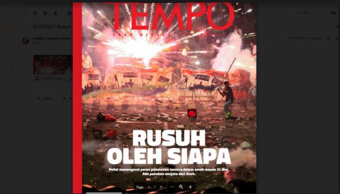 Majalah Tempo (Foto: Law-justice.co)