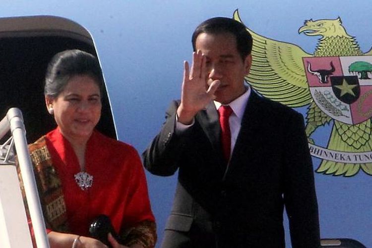 Jokowi dan iriana (Kompas.com)