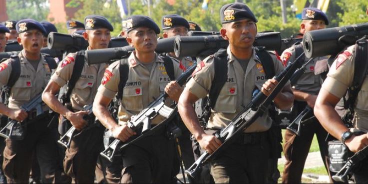 Personel Brimob yang dikirim ke Papua (Foto: Merdeka)