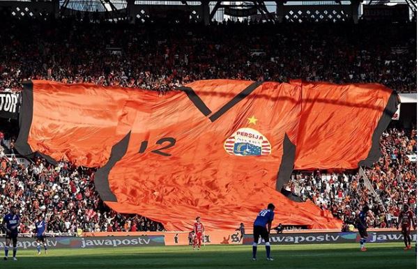 Suporter Persija Jakarta (Foto: Instagram/persija)