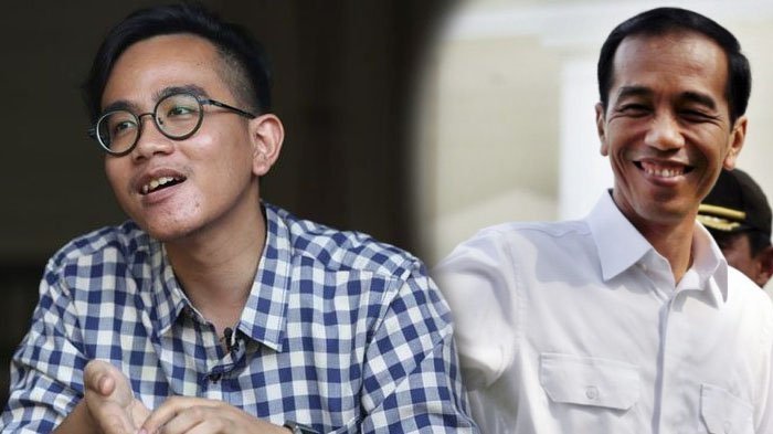 Presiden Jokowi dan putra sulungnya Gibran Rakabuming Raka (Tribun)