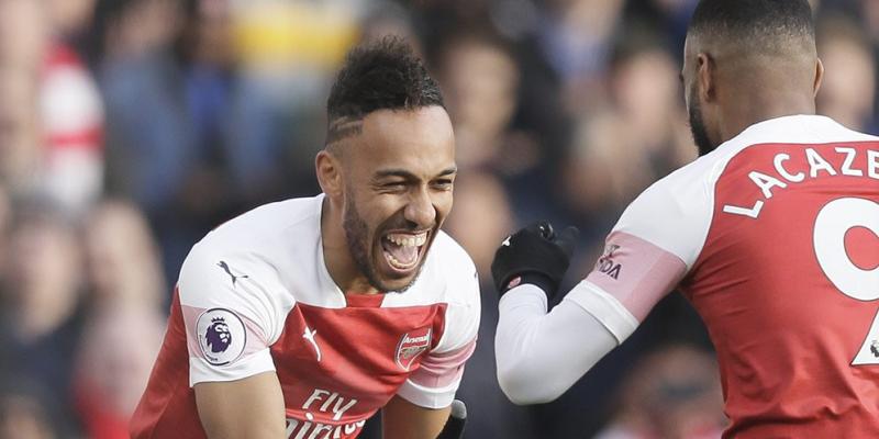 Selebrasi Aubameyang © AP