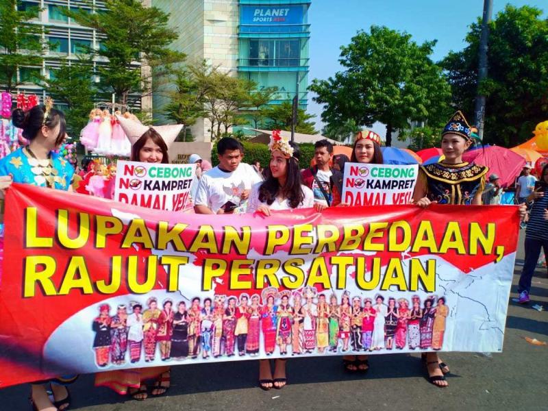 Aksi tak ada cebong dan kampret pada beberapa waktu lalu (Inisiatifnews.com)