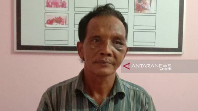 Pelaku pemerkosaan, Harlis (55) warga Pasar III, Datuk Kabu, Gang Pisang, Kecamatan Percut Sei Tuan. (Antara Sumut/Istimewa)