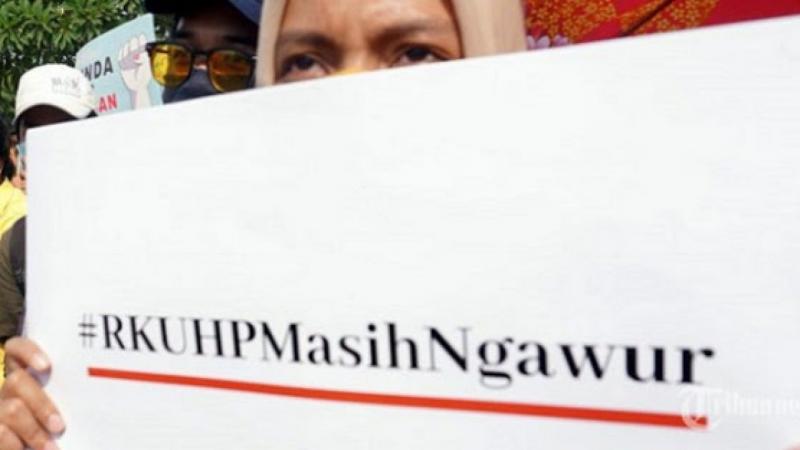 Aksi protes terhadap RKUHP (harianaceh.co.id)