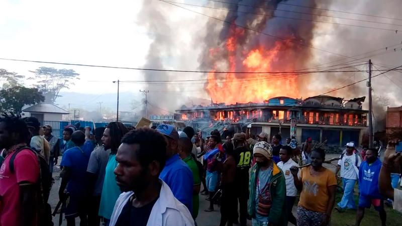 Aksi rusuh di Papua (asia.nikkei.com)