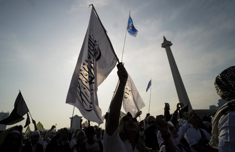 Acara Reuni Akbar 212. (Foto: Robinsar Nainggolan)