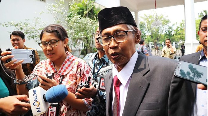 Artidjo Alkostar. (Foto:Antara/Desca Lidya Natalia)