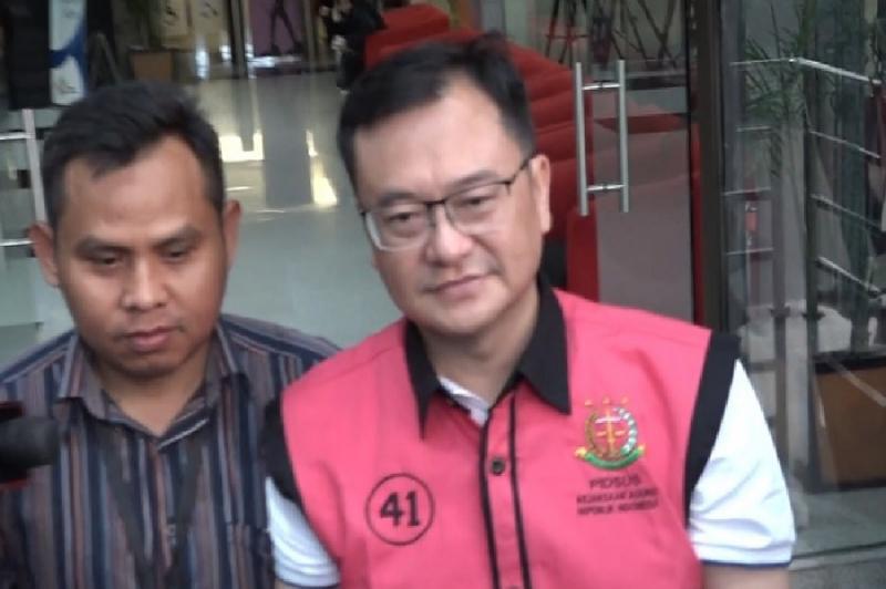 Dirut PT Hanson Internasional Tbk Benny Tjokrosaputro jadi terdakwa kasus Jiwasraya (Foto:Denny Hardimansyah/Law-Justice)