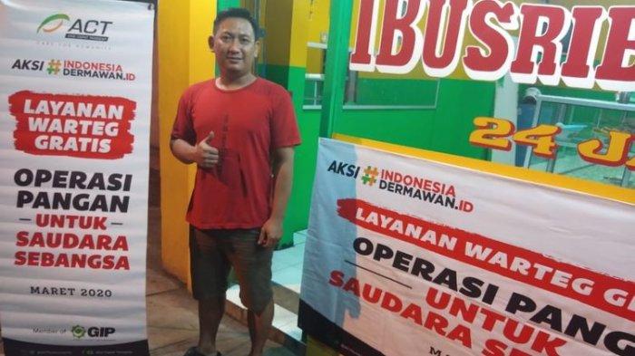 warteg gratis lawan wabah corona (Tribunnews)