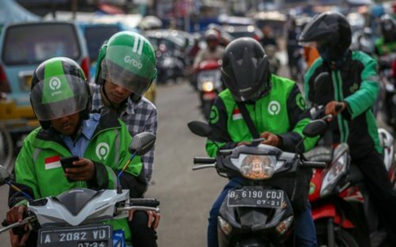 Ilustrasi Ojek Online (Tirto.id)