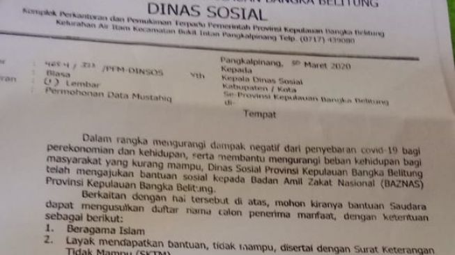 Contoh Surat Permohonan Bantuan Lansia Ke Baznas Nusagates