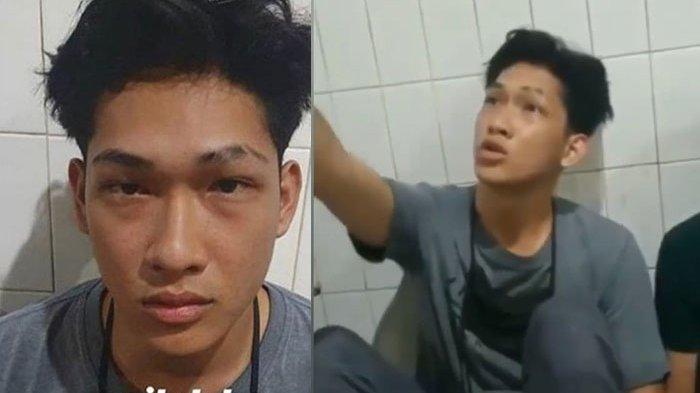 Ferdian Paleka saat ditangkap polisi (Tribunnews)