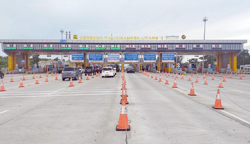 Jasa Marga mencatat ada peningkatan kendaraan pribadi yang keluar Jakarta (Foto:Jasa Marga)