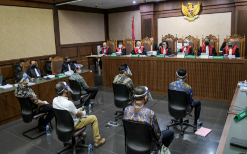 Sidang Kasus Jiwasraya. (Antara)