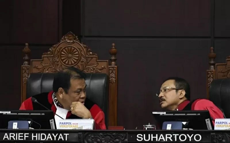Sidang Perdana Gugatan Kepala Desa UU Covid-19. (Antara)