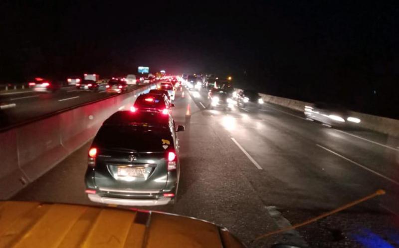 Kemacetan di Tol Jakarta Cikampek (Foto:Jasa Marga)