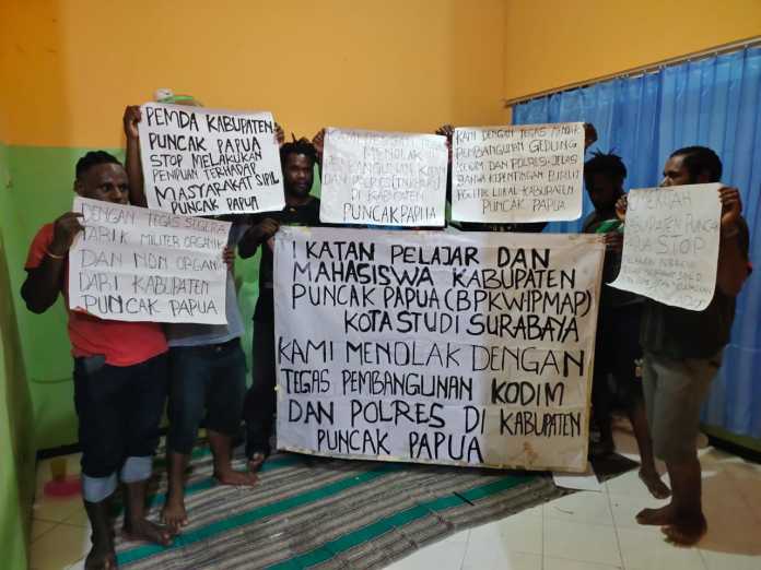 Pembangunan Kodim & Polres di Puncak Papua Disebut Bungkam Gerak Warga. (Suarapapua).