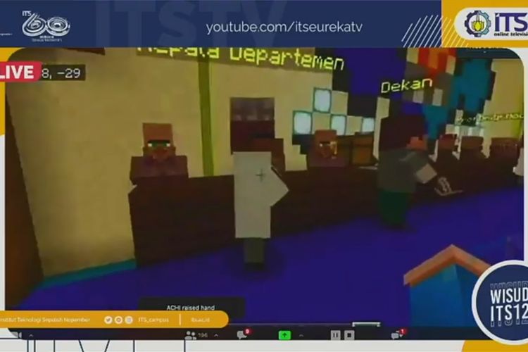 Gelar Wisuda Unik, ITS Hadirkan Game Minecraft dalam Pembukaan Acara. (kompas).