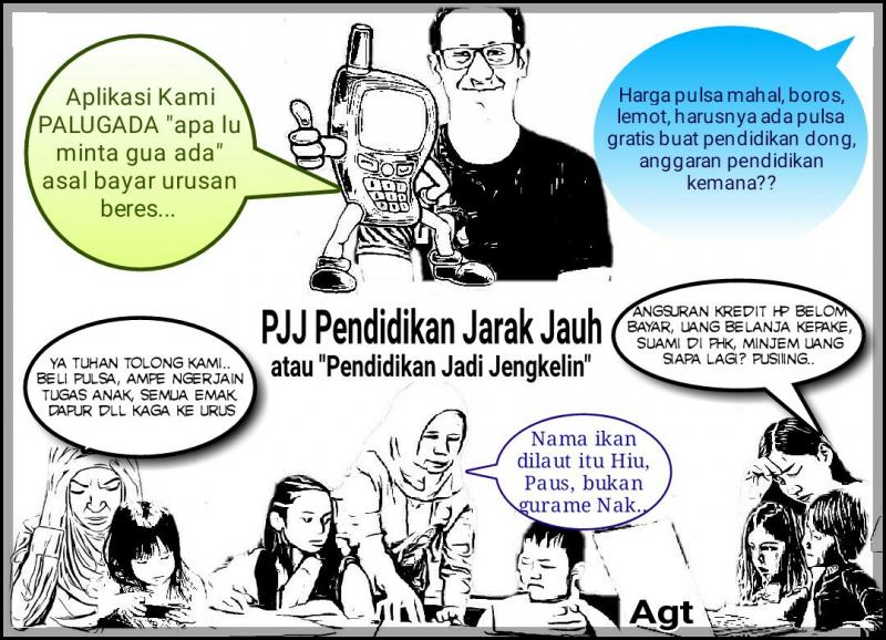 Ironi Pendidikan Jarak Jauh, Menteri Nadiem Bisa Apa? (agt).