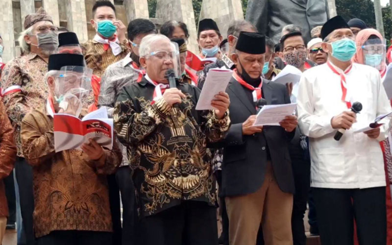 Deklarasi KAMI Di Tugu Proklamasi. (Helmi/law-justice.co)