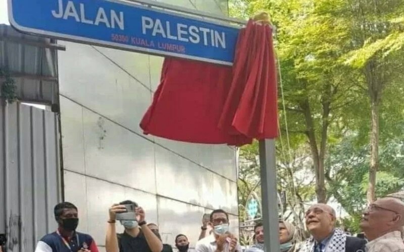 Jalan Palestina. (Antara)