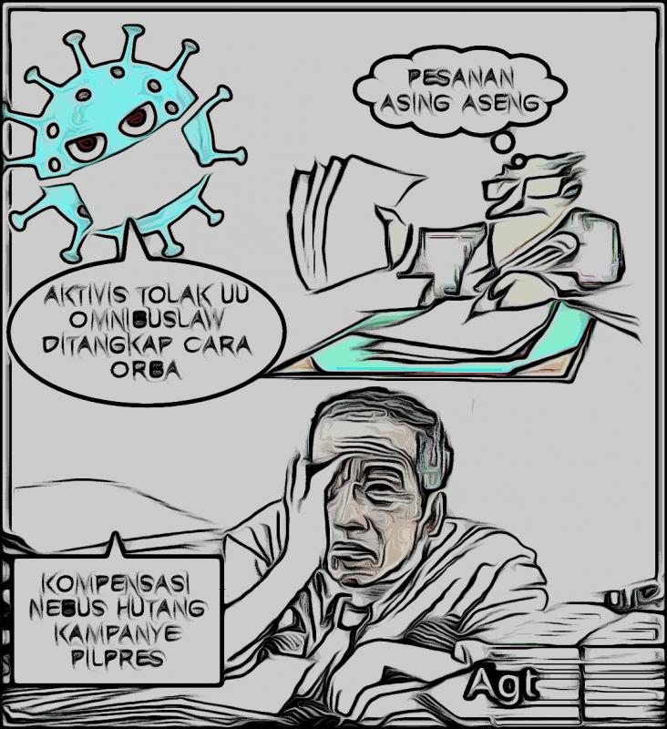Aktivis, Buruh dan Mahasiswa Ditangkapi, Tanda Jokowi dan Punggawanya Sudah Panik Persis Seperti Jatuhnya Rejim Orba (Agt)
