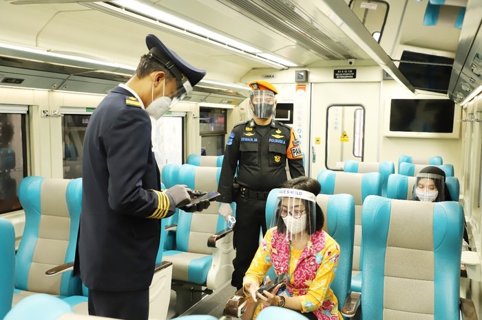 Ilustrasi penumpang PT KAI selama pandemi Covid-19 (Foto: PT KAI)