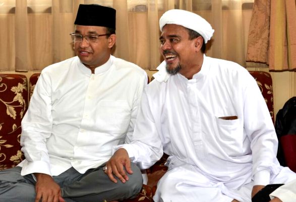 Anies Baswedan dan Rizieq Syihab (RMOL)