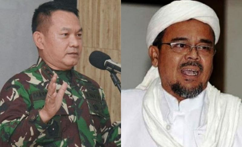 Pangdam Jaya Dudung Abdurachman dan Rizieq (Pikiran Rakyat)