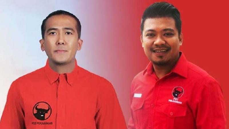 Kader PDIP Andreu Misanta Pribadi (kanan) serahkan diri ke KPK terkait kasus dugaan suap ekspor benih lobster (oposisi cerdas)