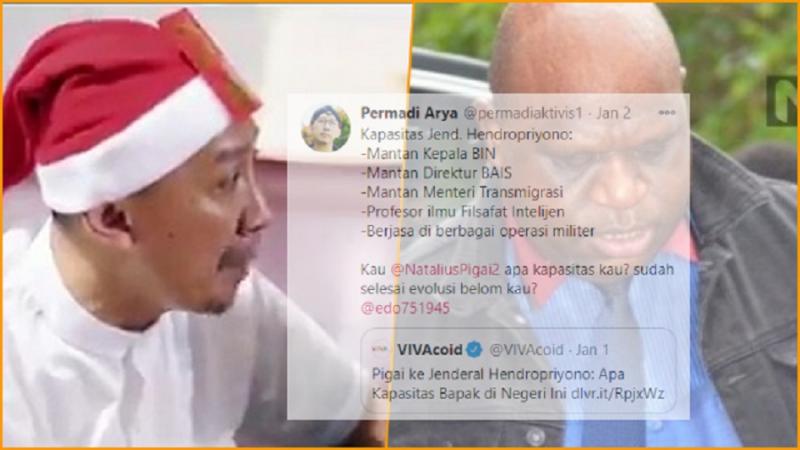 Respon Menohok Rocky Gerung soal Cuitan Rasis Abu Janda ke Tokoh Papua. (gelora).