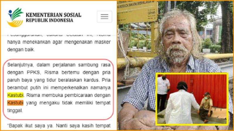 Sempat tak Mengaku, Nursaman Akhirnya Akui Ditemui Risma saat Blusukan. (Gelora).