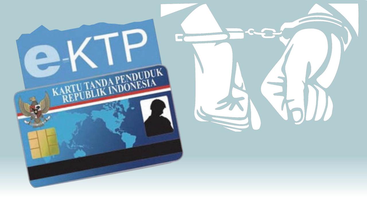 Ilustrasi korupsi e-KTP. (Foto: Palopos/Fajar.co)