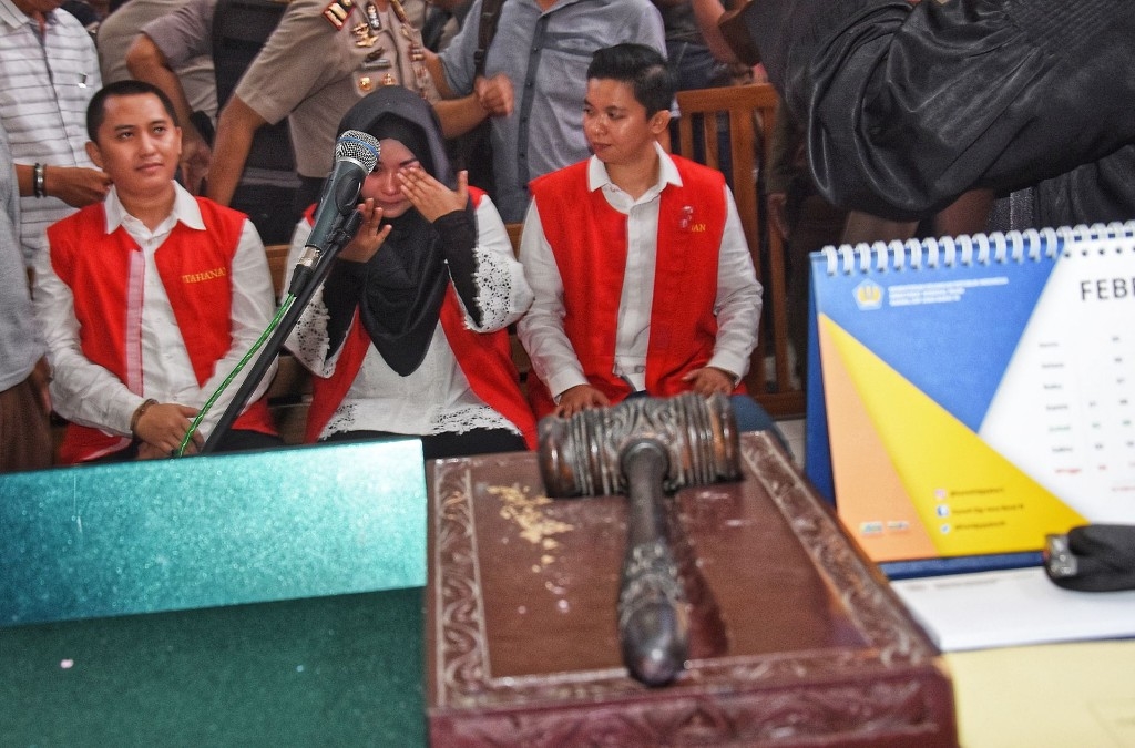 Terdakswa Andika Surachman, Anniesa Hasibuan, Siti Nuraidah Hasibuan dalam Kasus penipuan biro Perjalanan First Travel (Foto: Media Indonesia)
