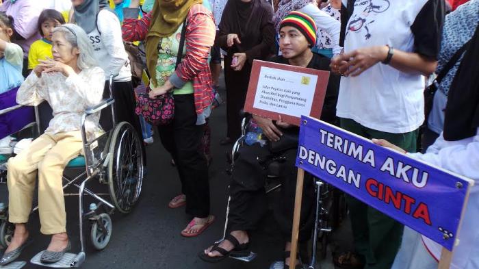 Kaum Difabel (Foto: Tribun)