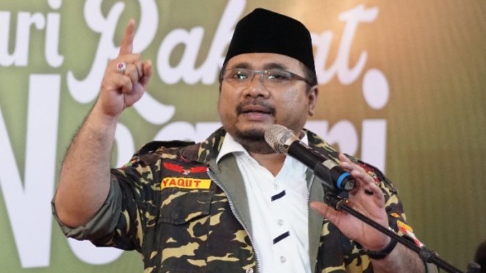 Ketua Umum GP Ansor Yaqut Cholil Qoumas (Foto: Tribunnews)