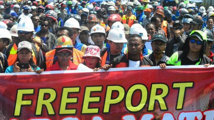 Karyawan PT Freeport (Foto: Tribun)