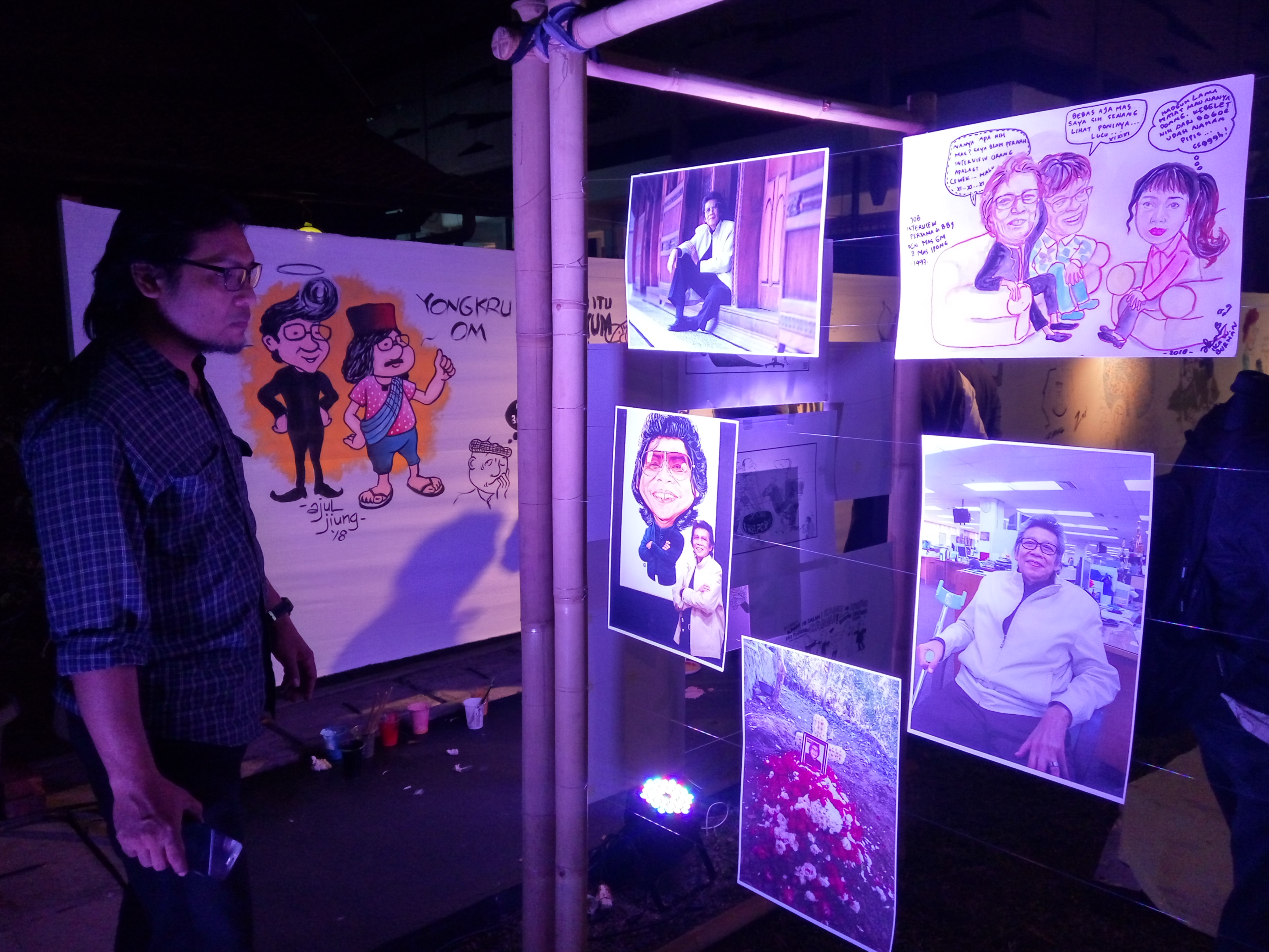 Kompas Gramedia menyelenggarakan diskusi sekaligus pameran karya GM Sudarta di Bentara Budaya Jakarta, Selasa (10/7/18) (foto: law-justice.co/ Hartanto Ardi Saputra)